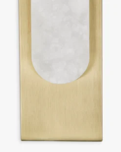 Applique murale, Jade & métal doré, L40 Flatiron