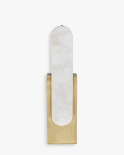 Applique murale, Jade & métal doré, L40 Flatiron