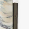 Applique murale, Marbre Viola Calacatta & fer, H24 Sira