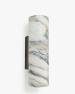 Applique murale, Marbre Viola Calacatta & fer, H24 Sira