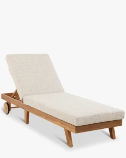 Bain de soleil, Beige etna & bois d'acacia, L200 Bali