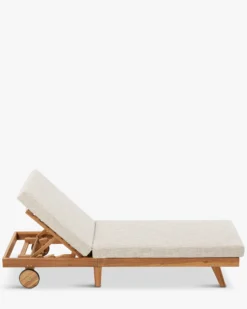 Bain de soleil, Beige etna & bois d'acacia, L200 Bali