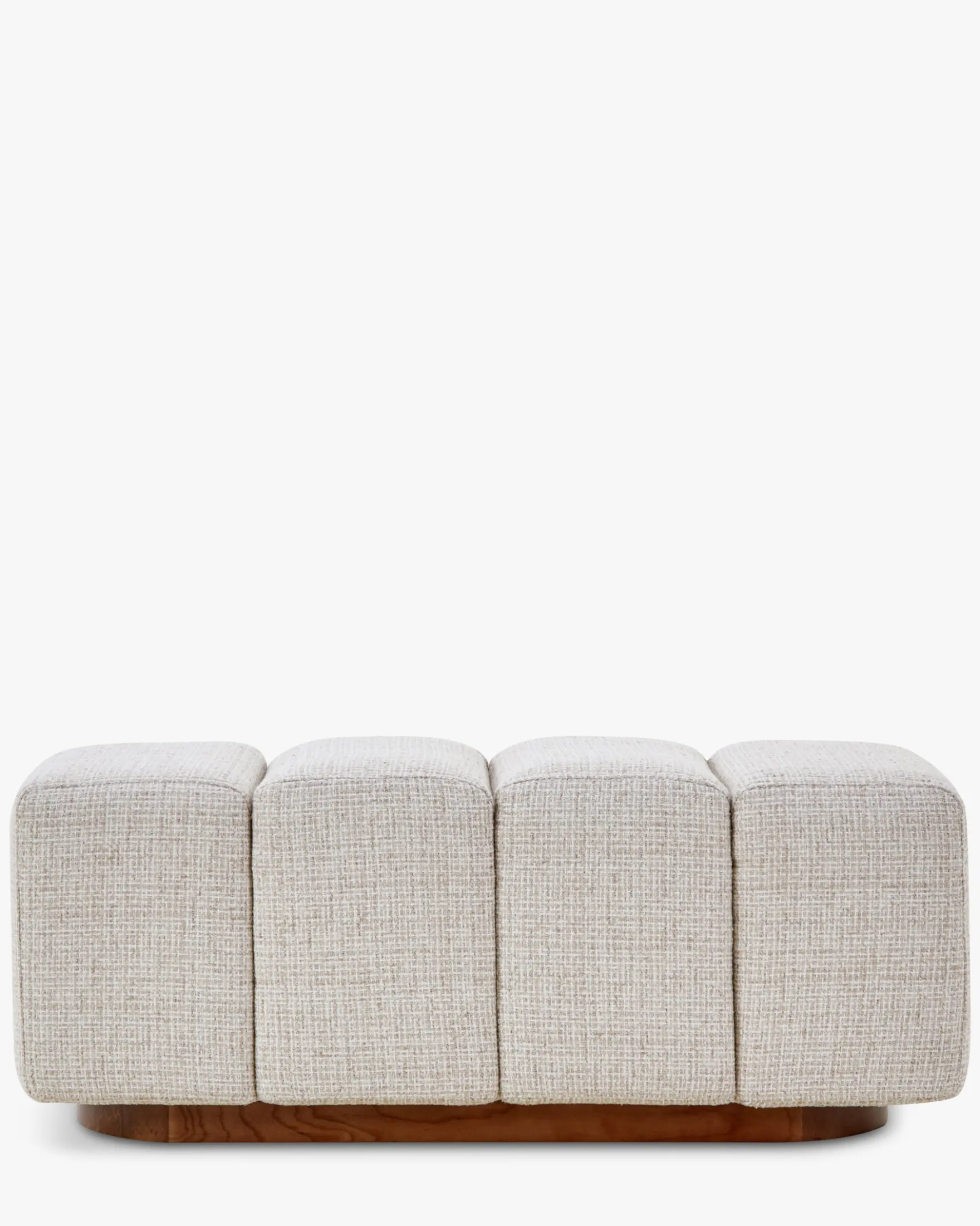 Banc, Bouclé blanc latte, L101 Jollin