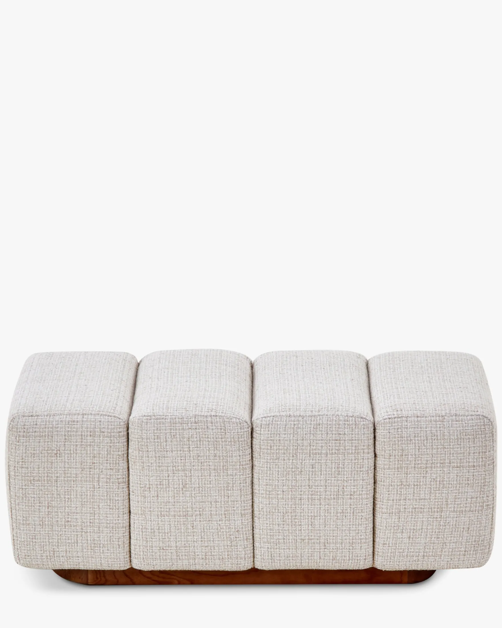 Banc, Bouclé blanc latte, L101 Jollin