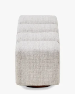 Banc, Bouclé blanc latte, L101 Jollin