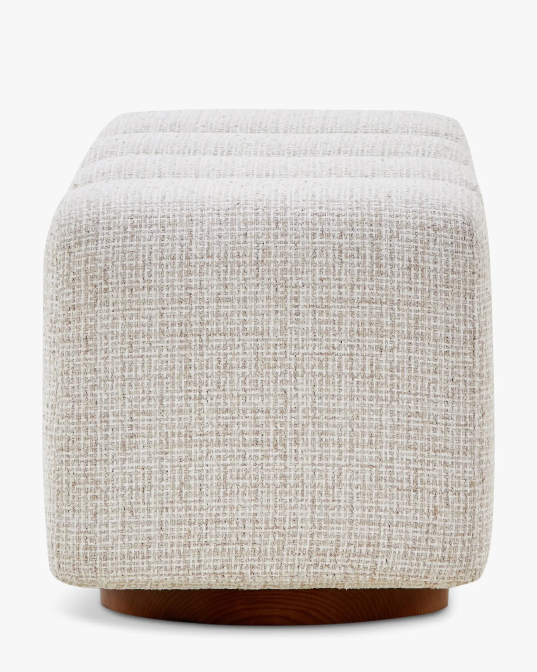 Banc, Bouclé blanc latte, L101 Jollin