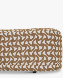 Banc, Entrelacs marron ocre, L100 Enzo