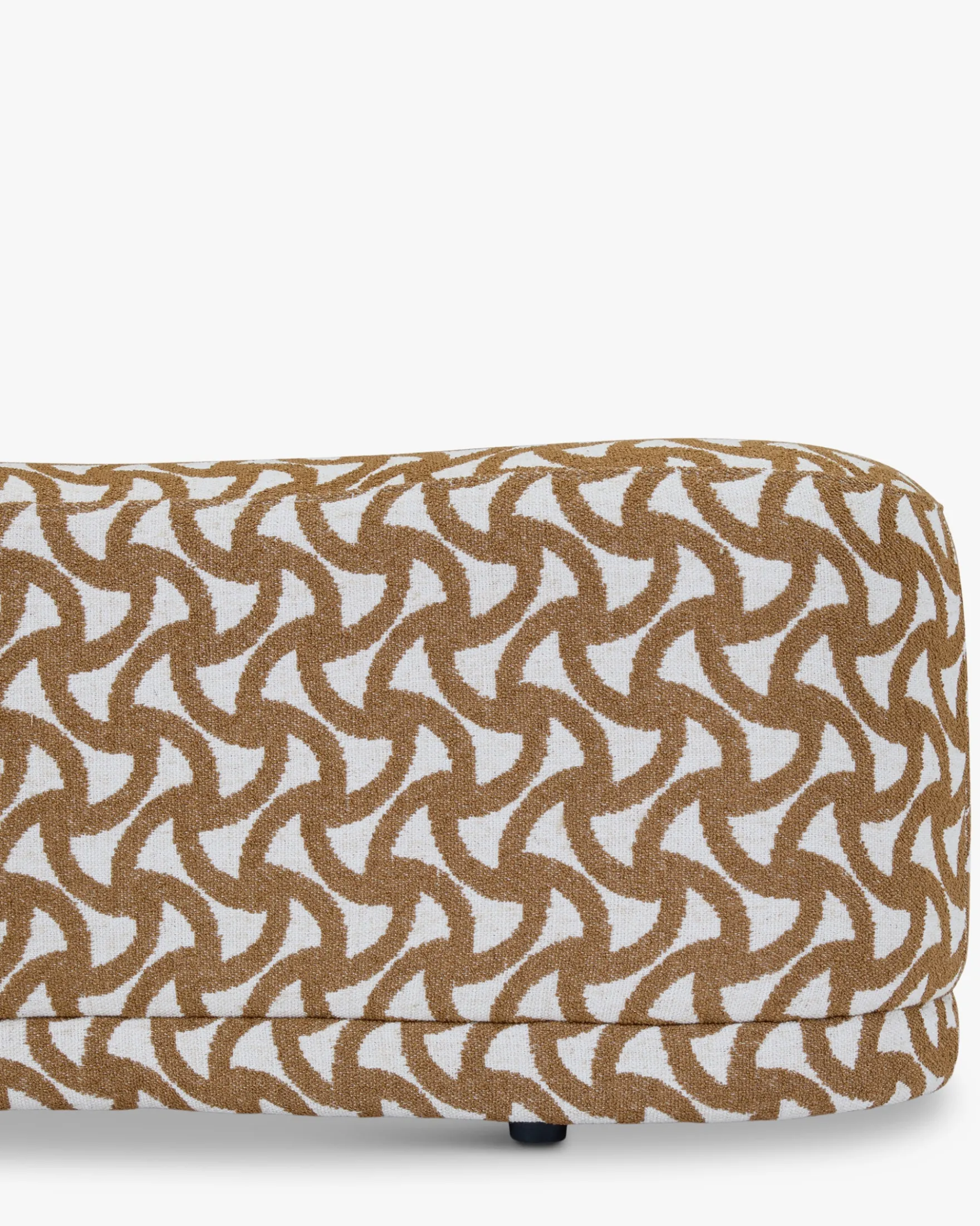 Banc, Entrelacs marron ocre, L100 Enzo