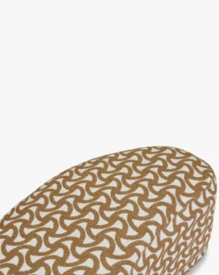 Banc, Entrelacs marron ocre, L100 Enzo
