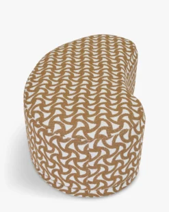 Banc, Entrelacs marron ocre, L100 Enzo