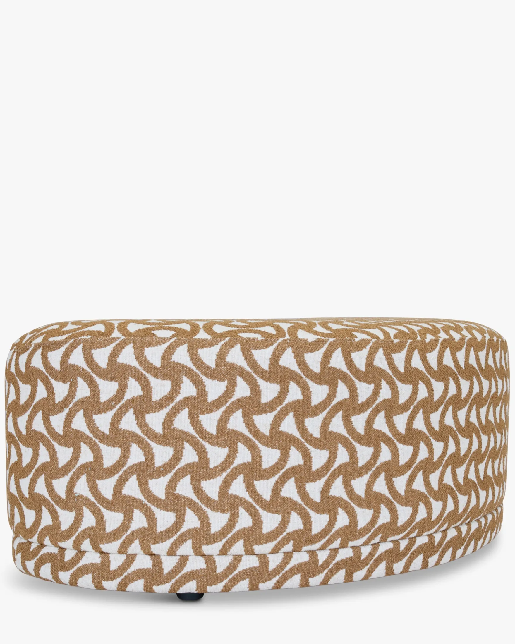 Banc, Entrelacs marron ocre, L100 Enzo