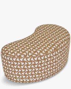 Banc, Entrelacs marron ocre, L100 Enzo