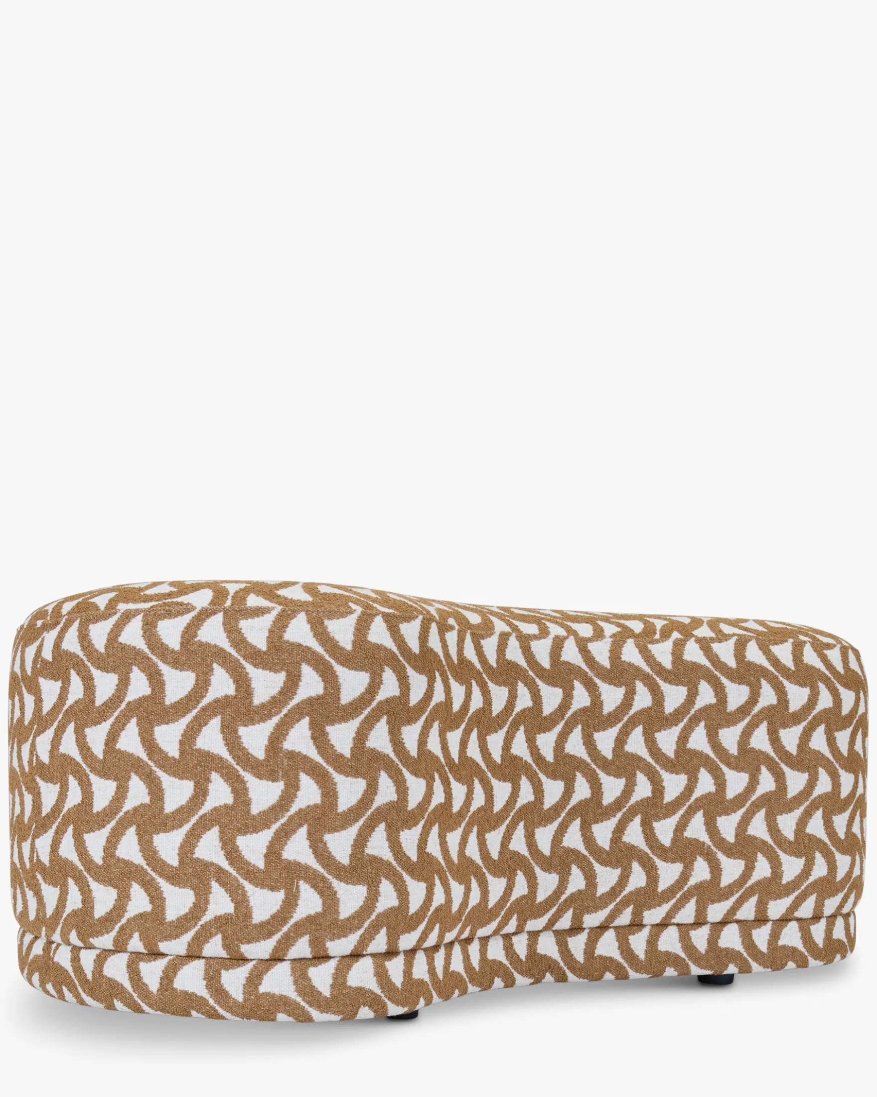 Banc, Entrelacs marron ocre, L100 Enzo