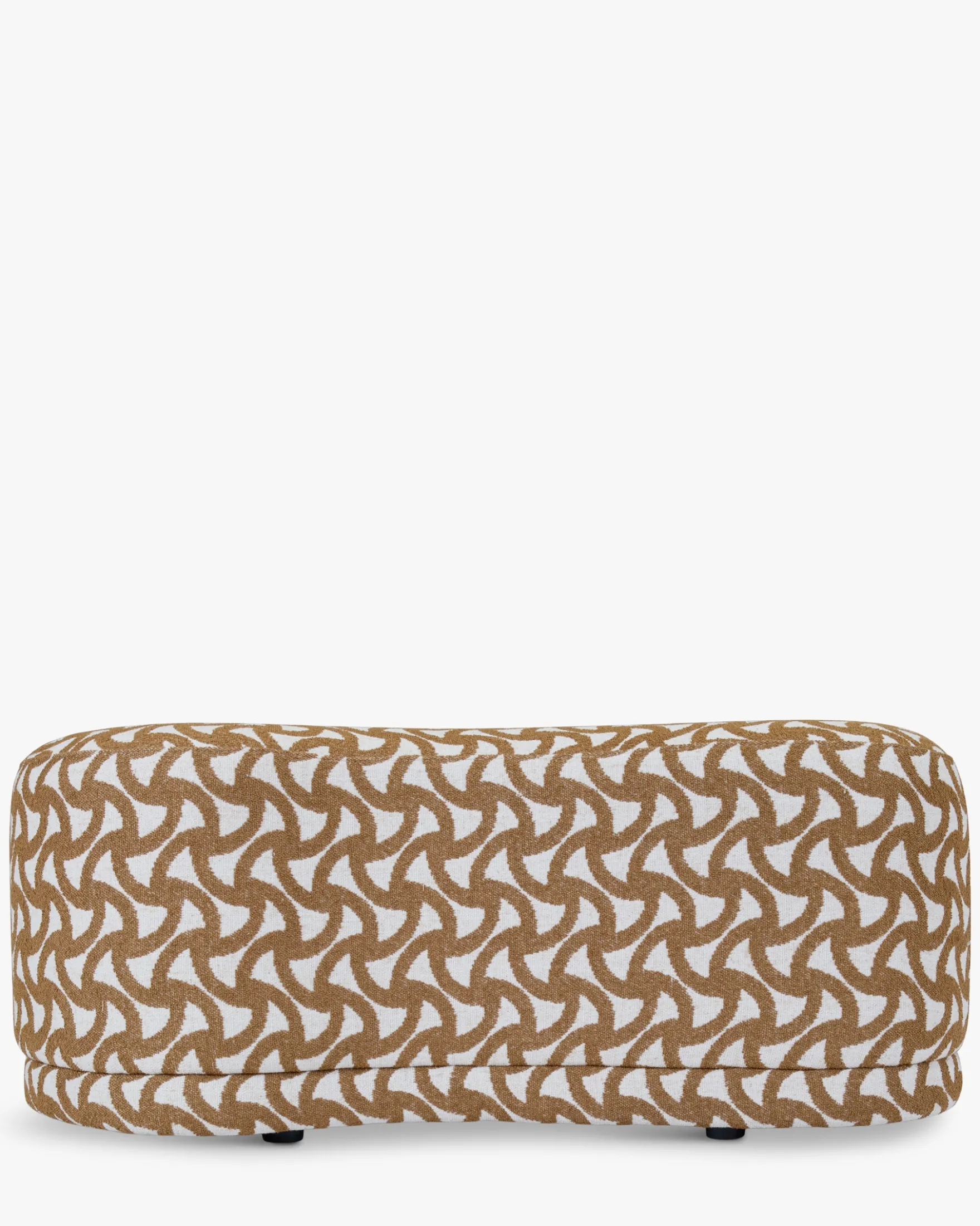 Banc, Entrelacs marron ocre, L100 Enzo