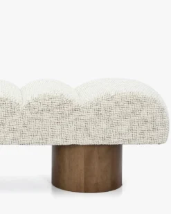 Banc, Tweed beige moucheté, L141 Nova