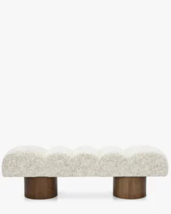 Banc, Tweed beige moucheté, L141 Nova