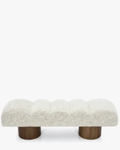 Banc, Tweed beige moucheté, L141 Nova