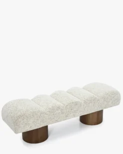 Banc, Tweed beige moucheté, L141 Nova