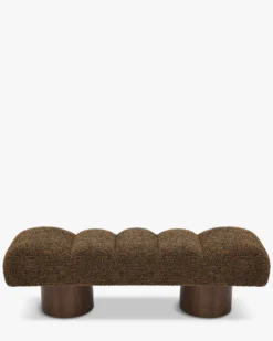 Banc, Tweed cognac texturé, L141 Nova