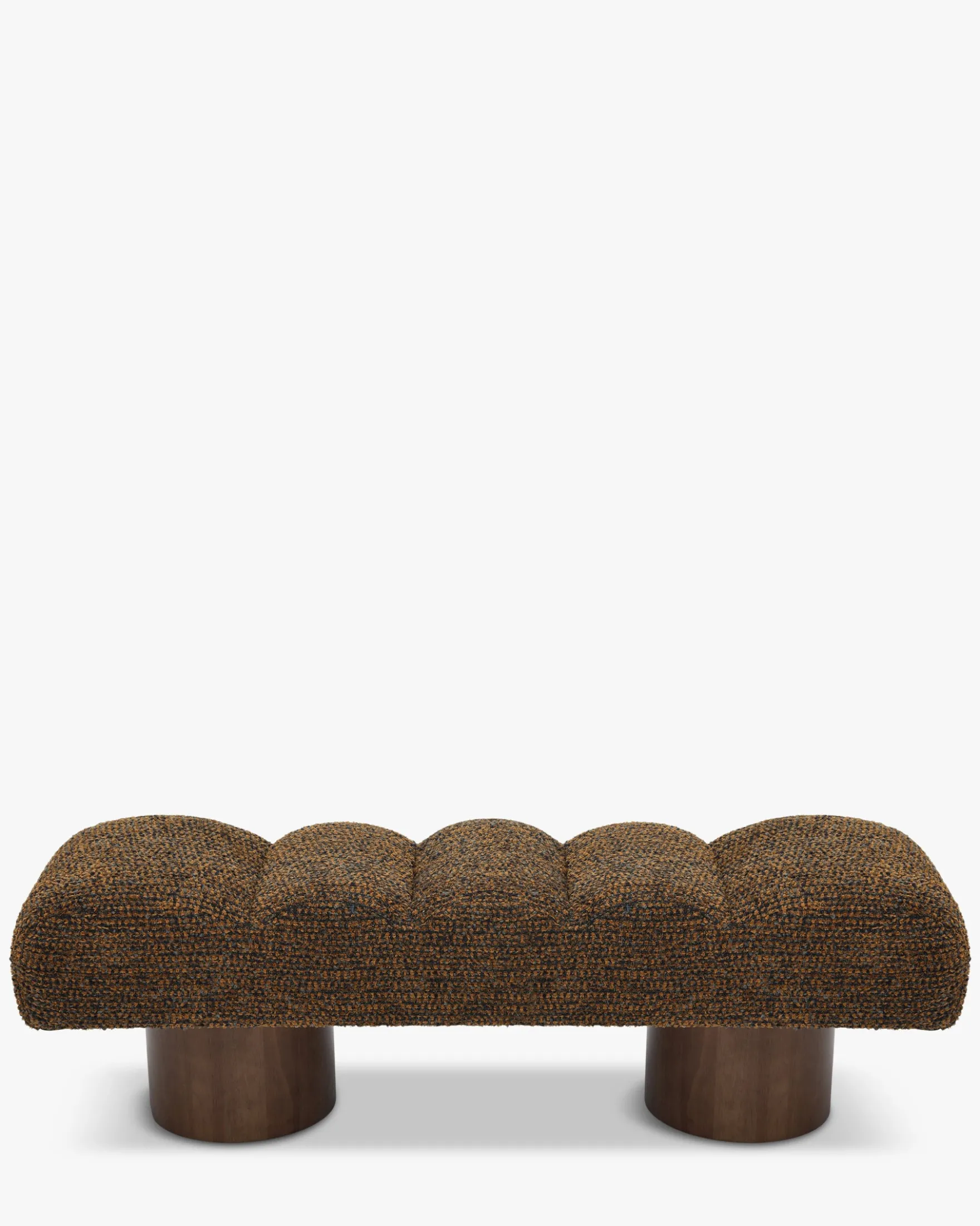 Banc, Tweed cognac texturé, L141 Nova