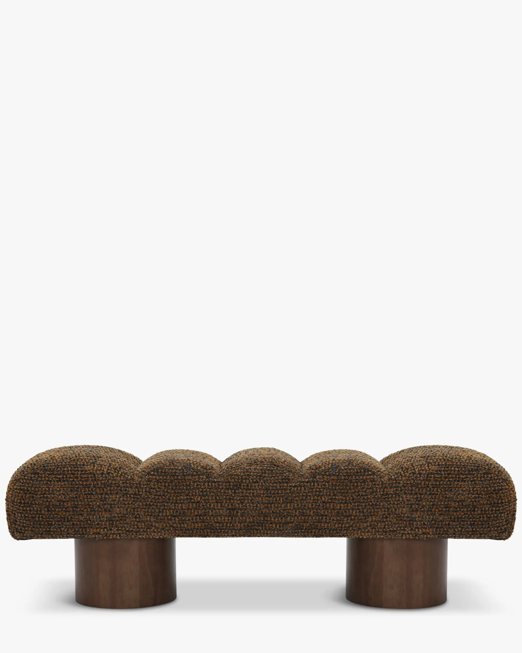 Banc, Tweed cognac texturé, L141 Nova