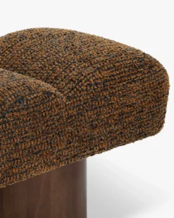 Banc, Tweed cognac texturé, L141 Nova