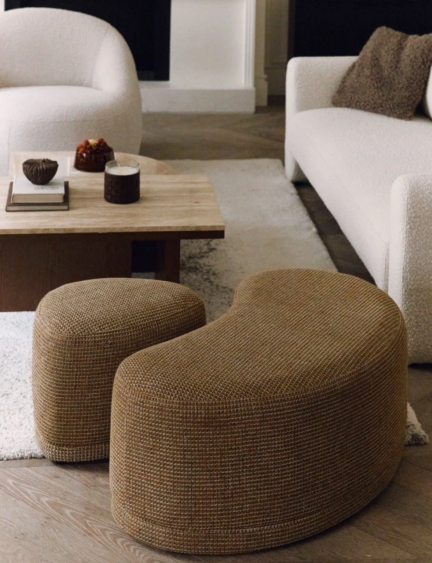 Banc, Tweed jaune miami, L100 Enzo