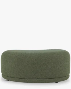 Banc, Vert kaki bouclé, L100 Enzo