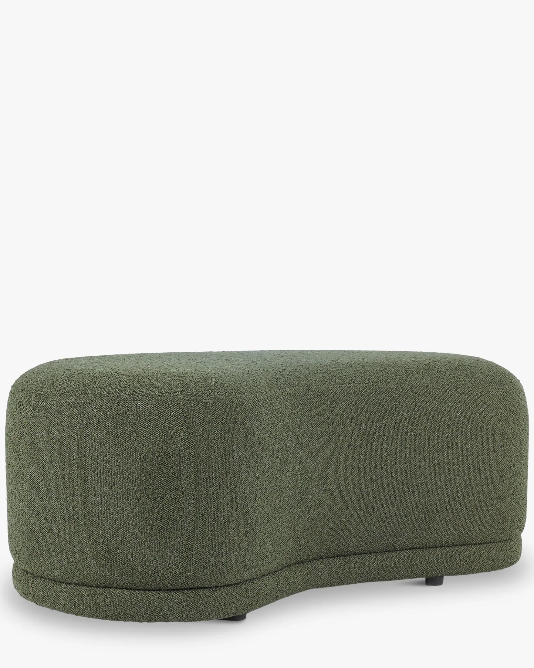 Banc, Vert kaki bouclé, L100 Enzo