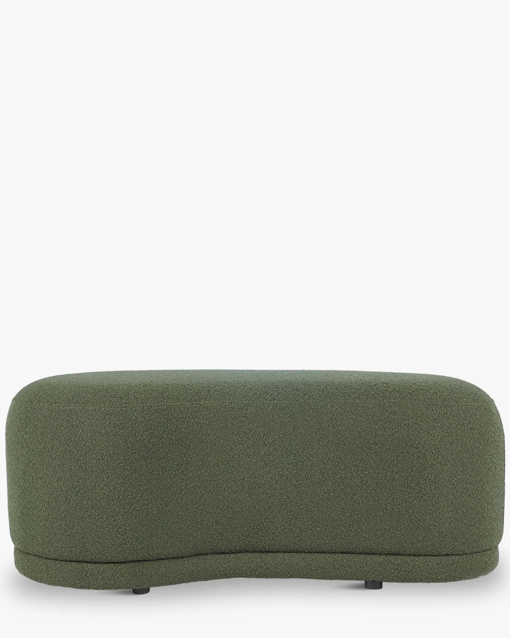 Banc, Vert kaki bouclé, L100 Enzo
