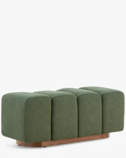 Banc, Vert kaki bouclé, L101 Jollin