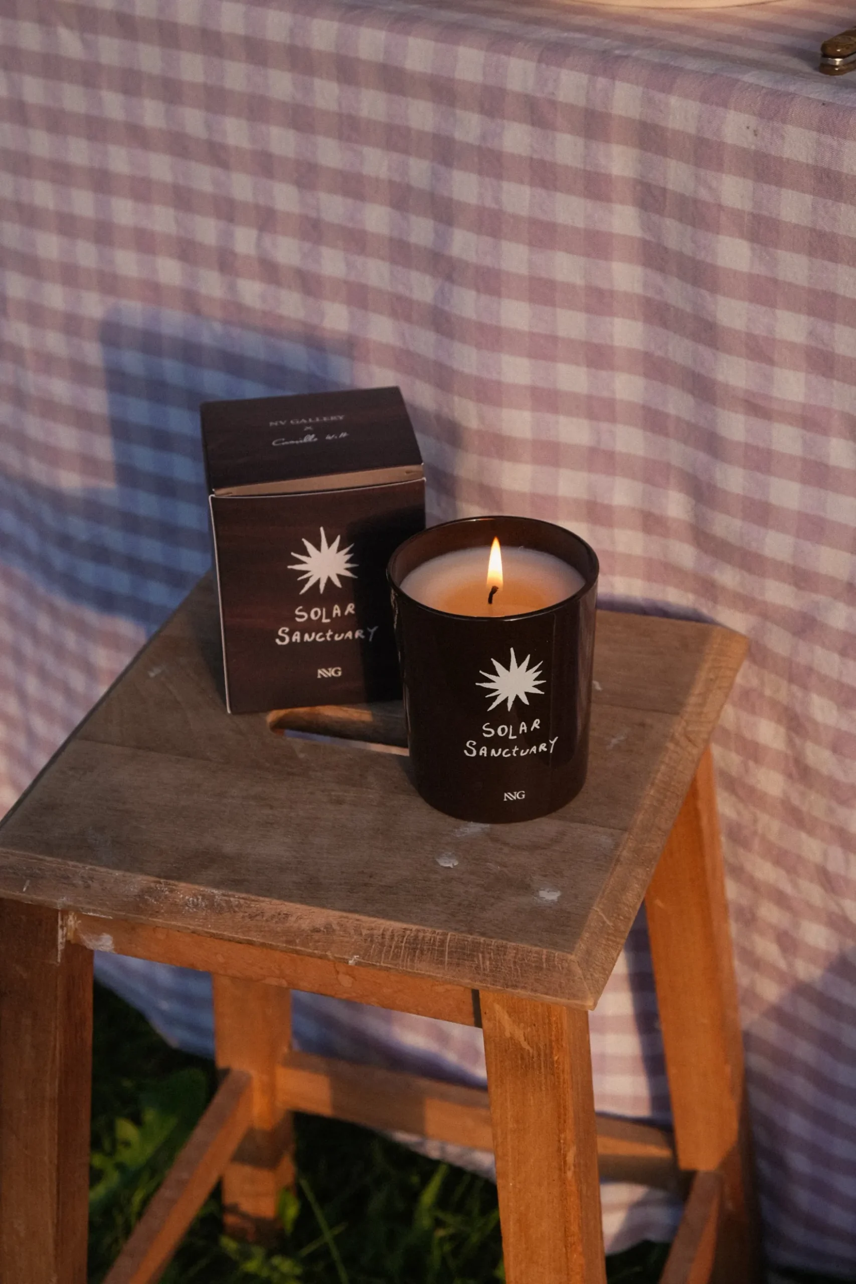 Bougie en cire naturelle, Parfum figuier Solar