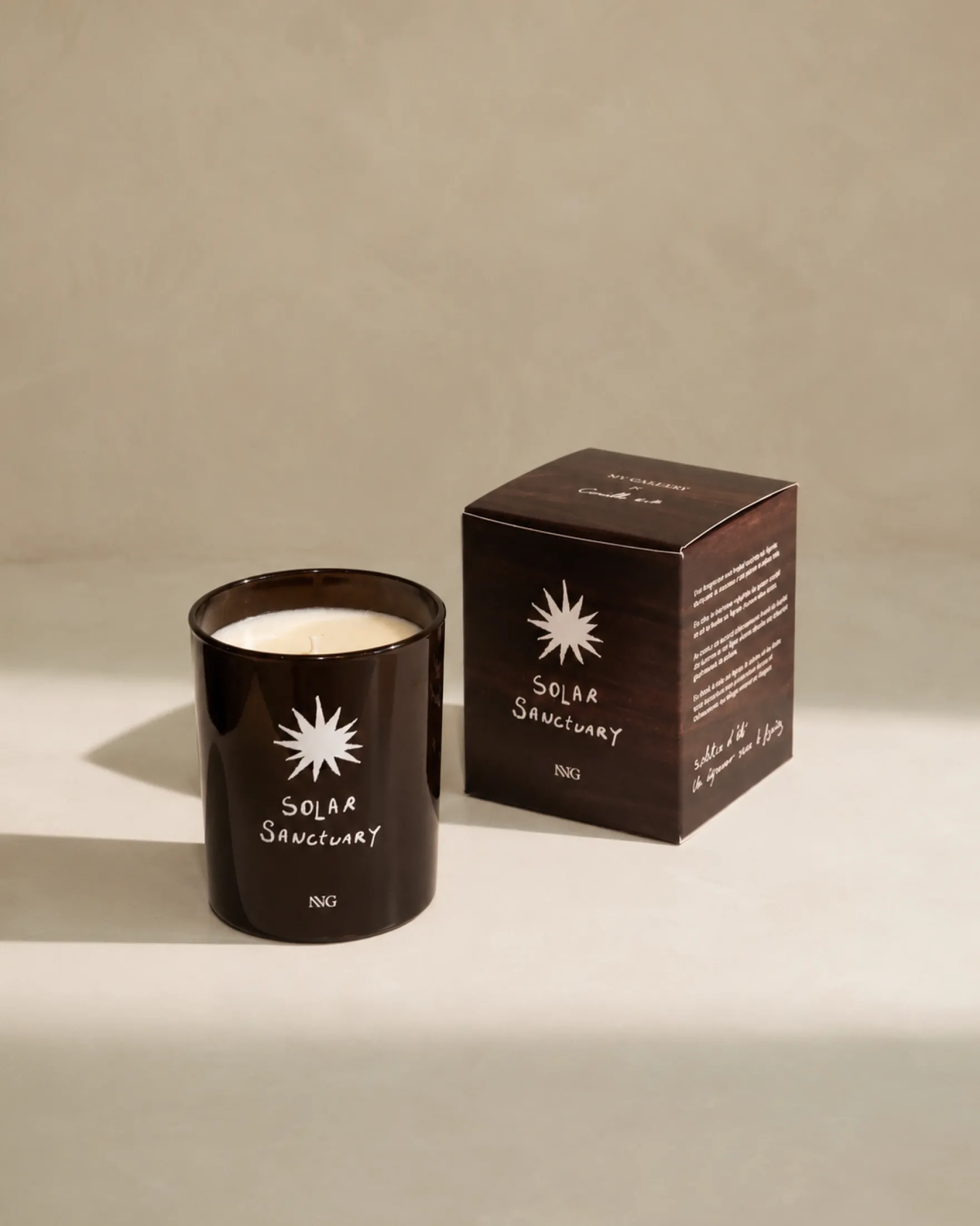 Bougie en cire naturelle, Parfum figuier Solar