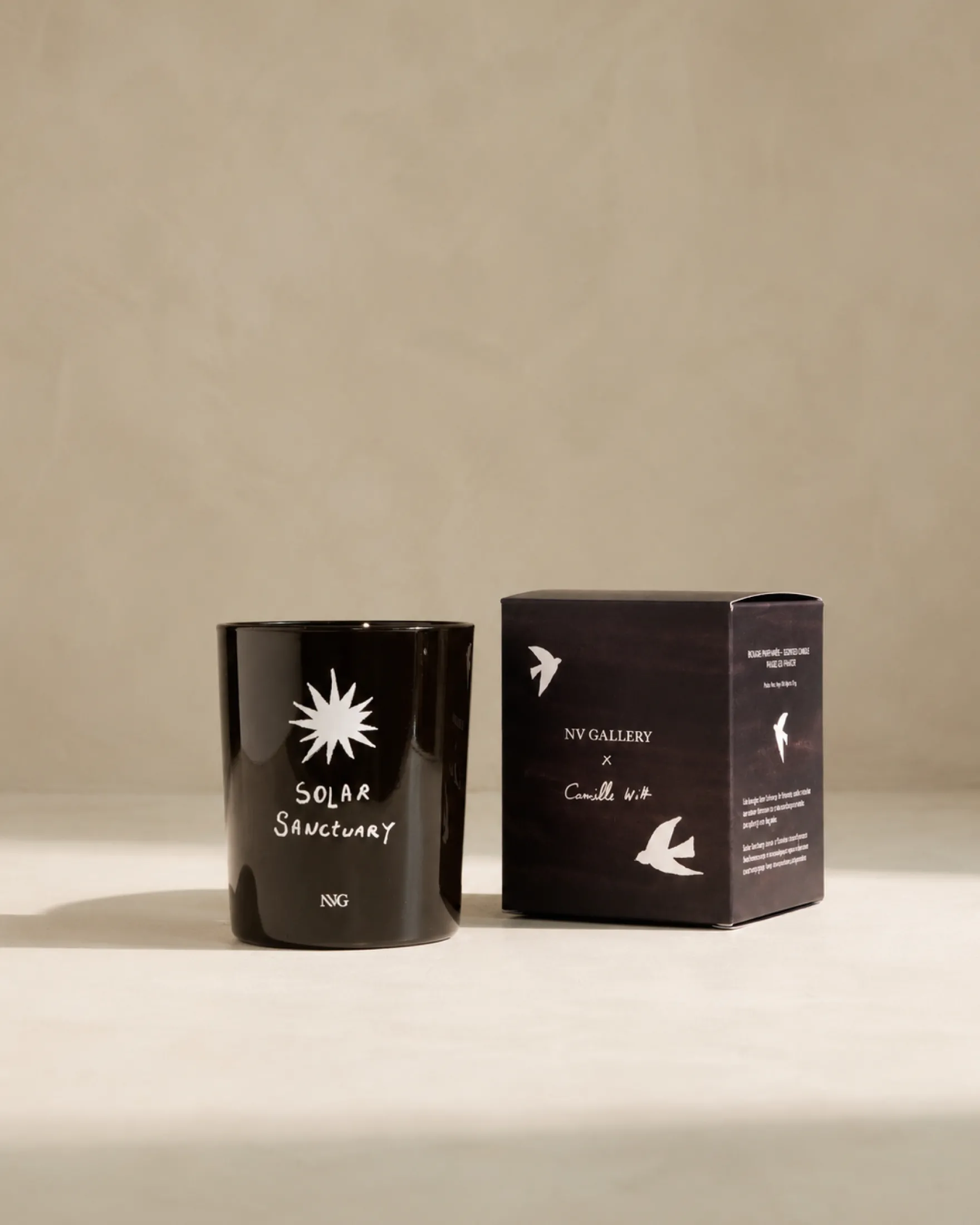 Bougie en cire naturelle, Parfum figuier Solar
