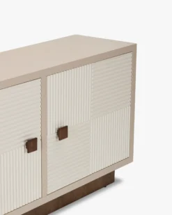 Buffet, Bois beige & Bois teinte noyer, L150,5 Archi
