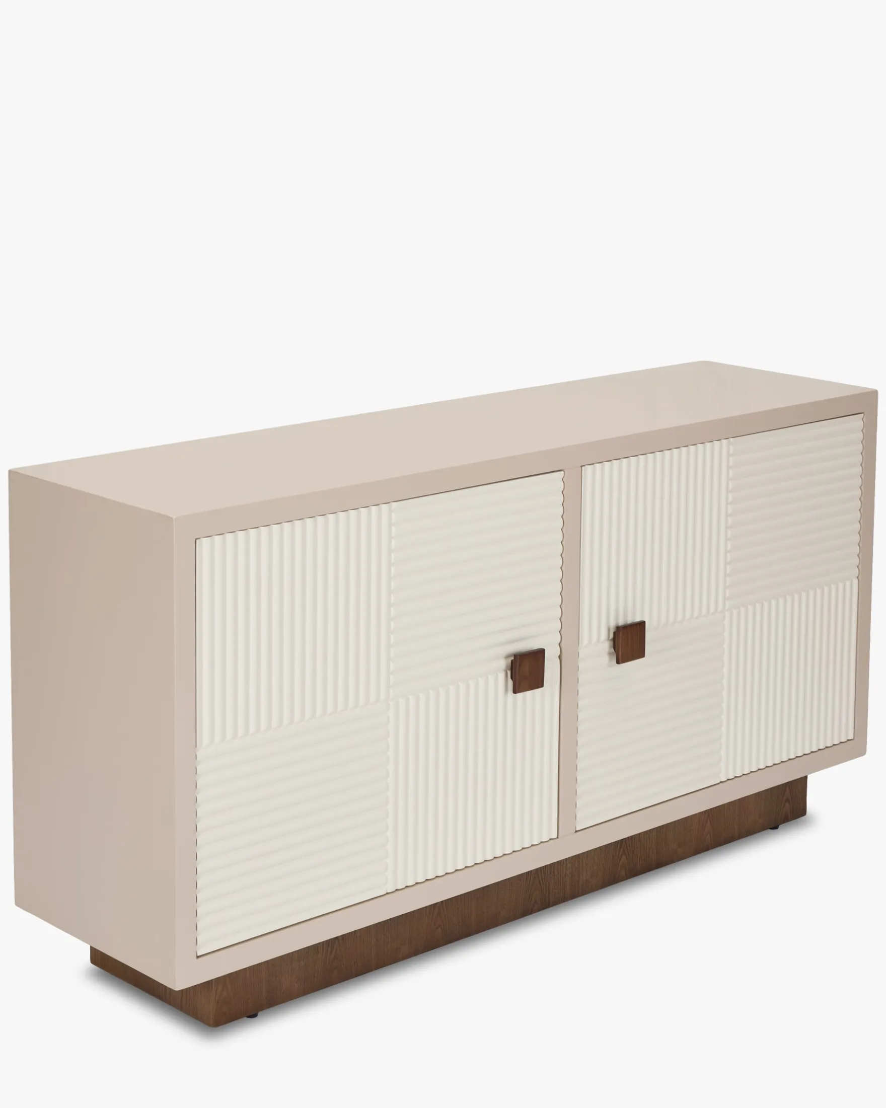 Buffet, Bois beige & Bois teinte noyer, L150,5 Archi