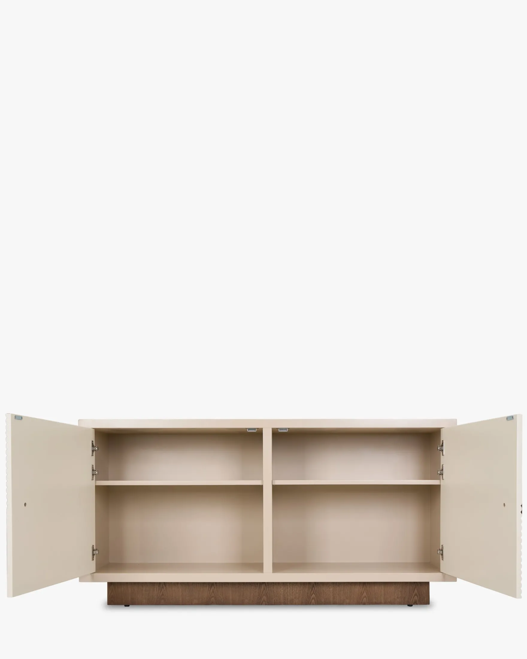 Buffet, Bois beige & Bois teinte noyer, L150,5 Archi