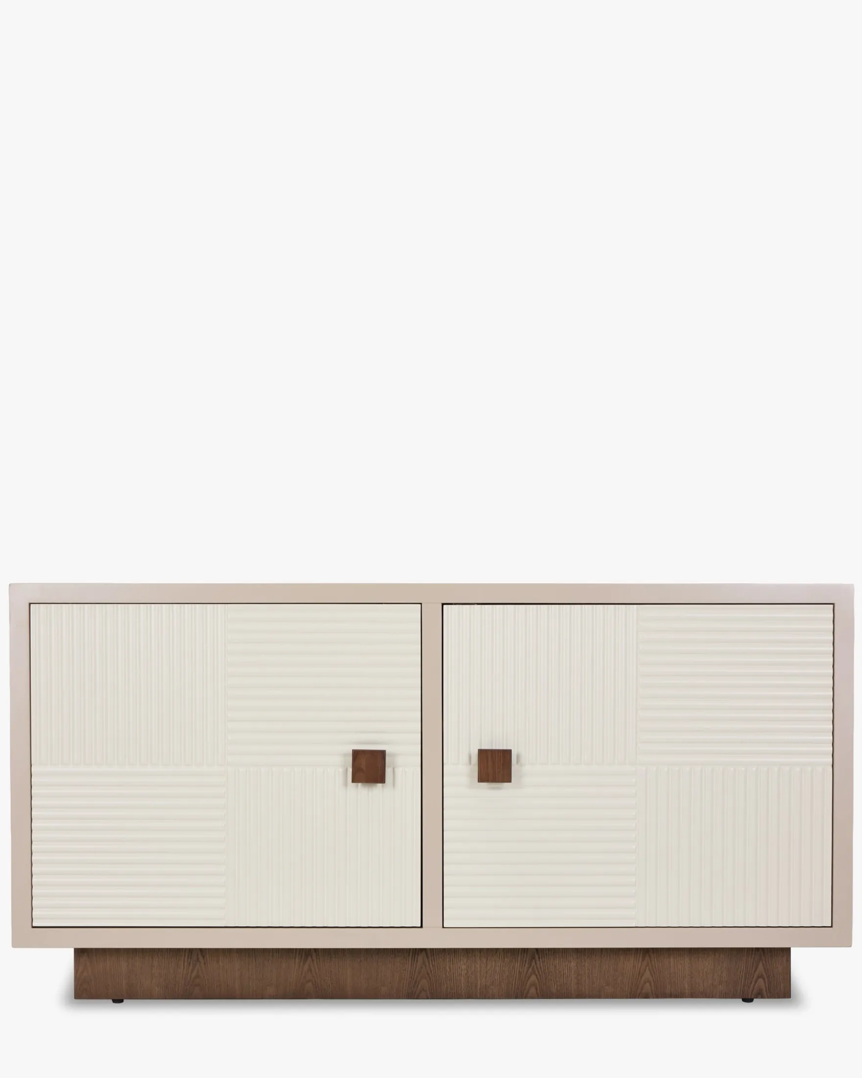 Buffet, Bois beige & Bois teinte noyer, L150,5 Archi