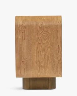 Buffet, Bois blond & bronze brossé, L150 Leylia