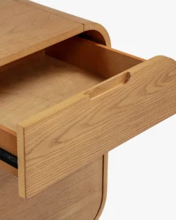 Buffet, Bois blond & bronze brossé, L150 Leylia