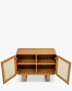 Buffet, Cannage naturel & bois blond, L100 Oxford