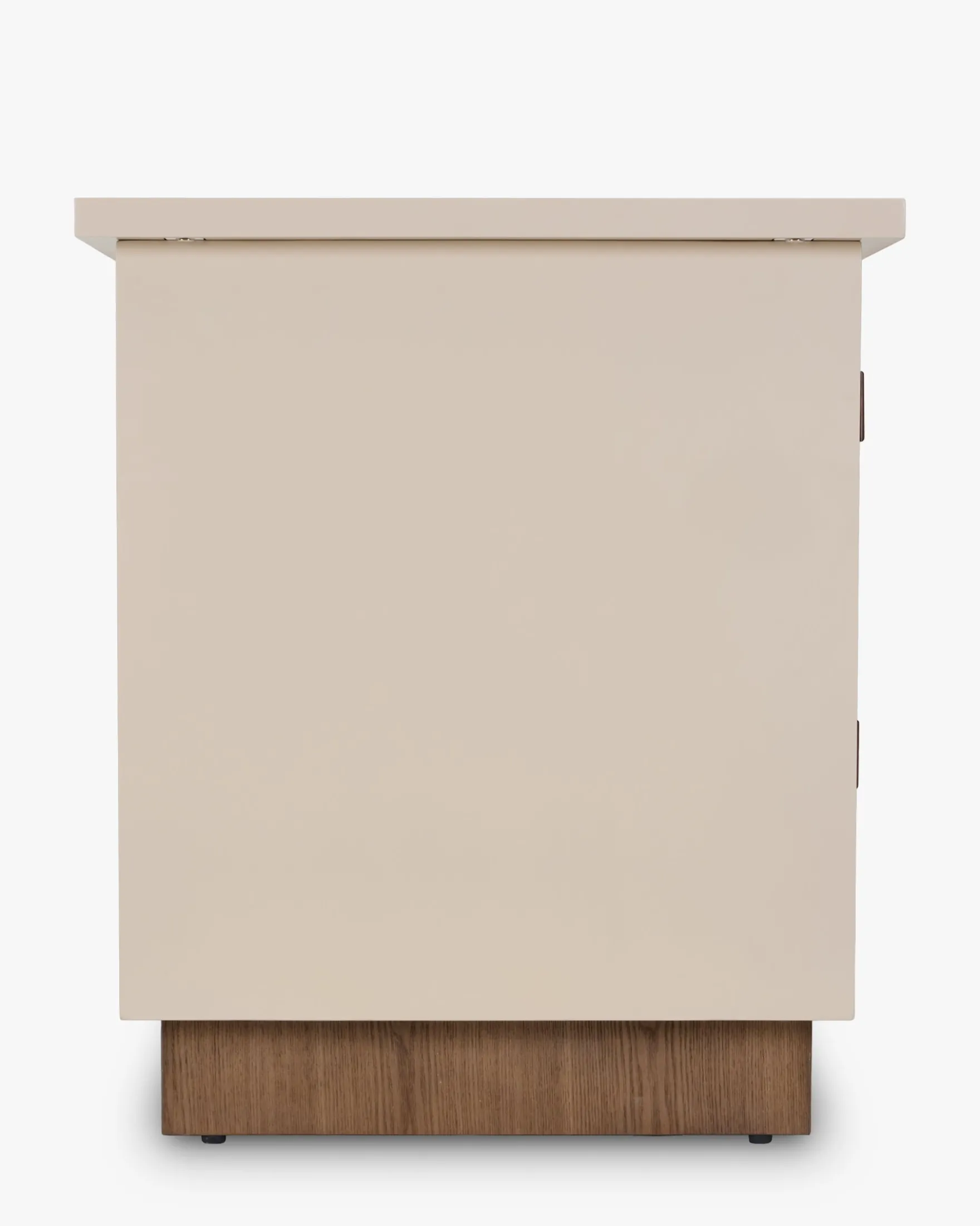 Bureau, Bois beige & Bois teinte noyer, L140 Archi