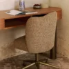 Bureau, Bois blond & métal bronze, L160 Sheldon