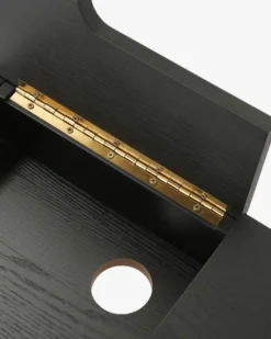 Bureau, Bois de frêne, métal noir & doré, L180 Solomon