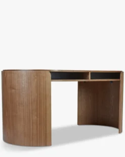 Bureau, Bois de frêne teinte noyer, L160 Elipse