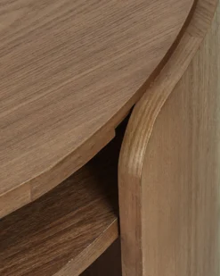 Bureau, Bois de frêne teinte noyer, L160 Elipse