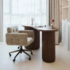 Bureau, Bois noyer, L160 Stripes