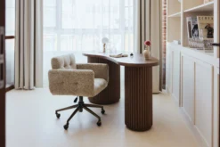 Bureau, Bois noyer, L160 Stripes