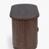 Bureau, Bois teinté noyer & Bronze, L145 Karola