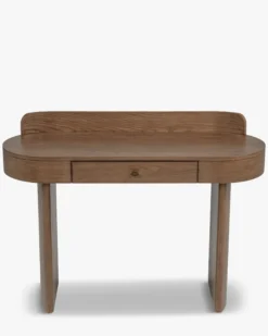 Bureau ou Coiffeuse, Bois teinte noyer veiné, L120 Lina